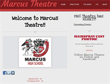 Tablet Screenshot of marcushstheatre.com